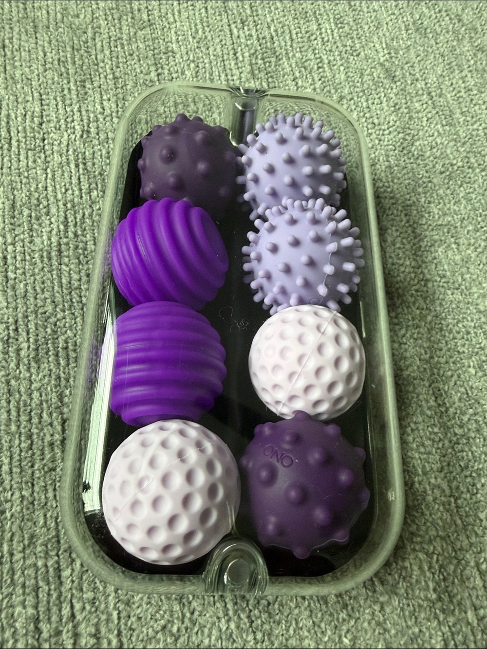 ONO Signets Silicone Magnetic Fidget Sensory Balls in Case NEW Purple